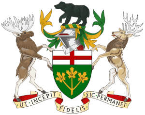 The Coat of Arms for Ontario